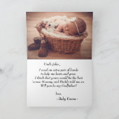 Modern Photo Godfather-voorstel Kaart (Binnen)