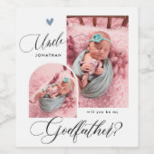 Modern Photo Godfather-voorstel Wijn Etiket (Enkel label)