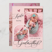 Modern Photo Godmoeder-voorstel Kaart (Voorkant / Achterkant)