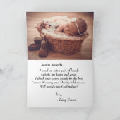 Modern Photo Godmoeder-voorstel Kaart (Binnen)