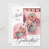 Modern Photo Godmoeder-voorstel Kaart (Voorkant)