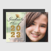 Modern Photo Gold Black Script 2023 Afstuderen Kaa (Voorkant / Achterkant)