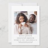 Modern Photo Gold Script Save The Date (Achterkant)