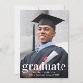 Modern Photo Graduation Aankondiging (Voorkant)
