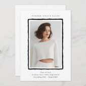 Modern Photo Graduation Announcement Class of 2026 Aankondiging (Voorkant / Achterkant)