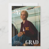 Modern Photo Graduation Announcement Kaart (Voorkant)