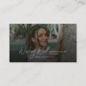 Modern  Photo Graduation QR Code Wishing Well Informatiekaartje (Voorkant)