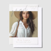 Modern Photo Graduation Vellum Uitnodigingen (Offset)