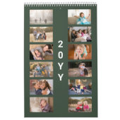Modern Photo Green Cover Kalender (Hoes)
