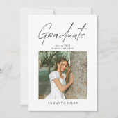 Modern Photo High School Graduation Announcement Aankondiging (Voorkant)