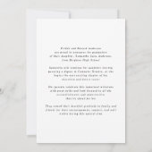 Modern Photo High School Graduation Announcement Aankondiging (Achterkant)