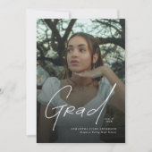 Modern Photo High School Graduation Announcement  Aankondiging (Voorkant)