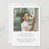 Modern Photo High School Graduation Announcement  Aankondiging (Achterkant)