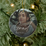 Modern Photo High School Graduation Gifts Keramisch Ornament<br><div class="desc">Celebrate a meaningful milestone with this Modern Photo High School Graduation Gifts Ornament. Featuring a favorite senior photo paired with clean modern typography, this personalized graduation ornament captures a special moment to cherish for years to come. Perfect for high school graduation celebrations, Class of keepsakes, or thoughtful graduation gifts, it...</div>