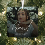 Modern Photo High School Graduation Gifts Metalen Ornament<br><div class="desc">Celebrate a meaningful milestone with this Modern Photo High School Graduation Gifts Ceramic Ornament. Featuring a favorite senior photo paired with clean modern typography, this personalized graduation ornament captures a special moment to cherish for years to come. Perfect for high school graduation celebrations, Class of keepsakes, or thoughtful graduation gifts,...</div>