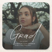 Modern Photo High School Graduation Kartonnen Onderzetters (Voorkant)