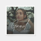 Modern Photo High School Graduation Servet (Voorkant)