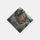 Modern Photo High School Graduation Servet (Hoek)