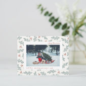 Modern Photo Holiday Briefkaart (Staand voorkant)