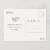 Modern Photo Holiday Briefkaart (Achterkant)