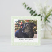 Modern Photo Holiday Card Feestdagenkaart (Staand voorkant)