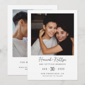 Modern Photo LGBTQ Save The Date (Voorkant / Achterkant)