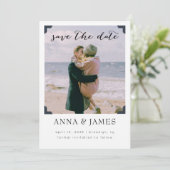 Modern Photo lijst Bewaar de datum Save The Date (Staand voorkant)