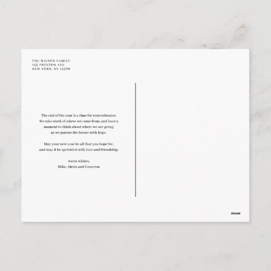 Modern Photo Lijst Happy Hanukkah Feestdagenkaart (Achterkant)