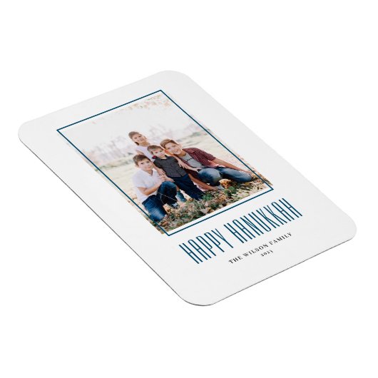 Modern Photo Lijst Happy Hanukkah Magneet (Rechterzijde)