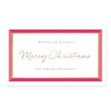 Modern Photo Lijst Merry Christmas Label