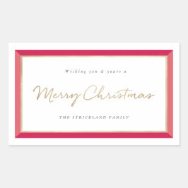 Modern Photo Lijst Merry Christmas Label