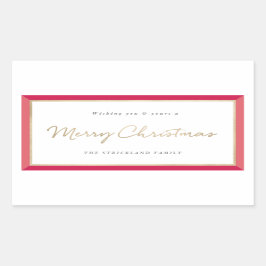 Modern Photo Lijst Merry Christmas Label