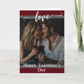 Modern Photo Love Script-Valentijnsdag Kaart (Voorkant)