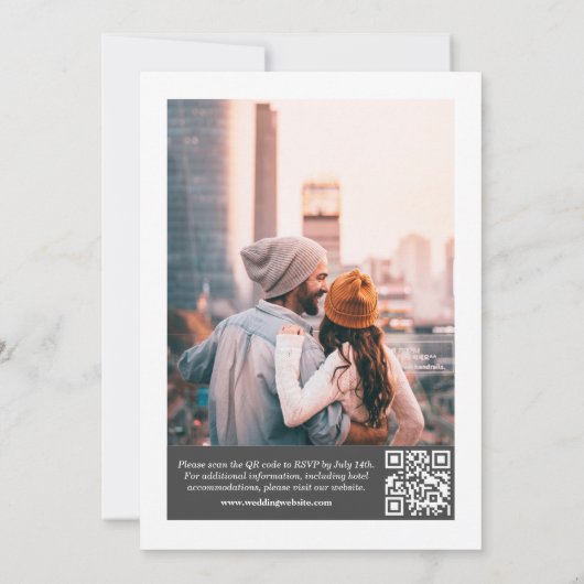 Modern Photo Magazine Hoesje QR-code Kaart (Achterkant)