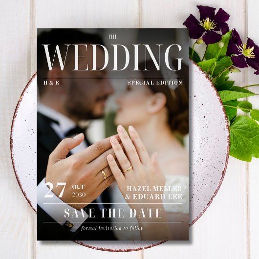 Modern Photo Magazine Hoesje Sla de datum op Kaart