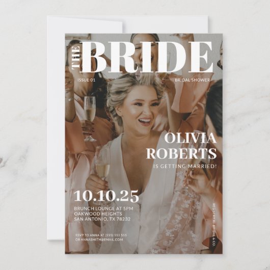 Modern Photo Magazine Hoesje Vrijgezellenfeest Kaart (Voorkant)