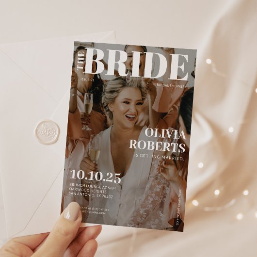 Modern Photo Magazine Hoesje Vrijgezellenfeest Kaart