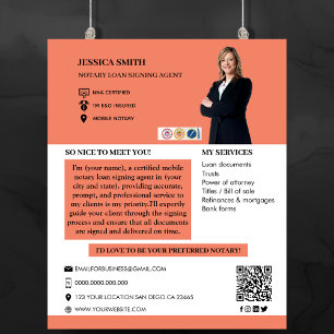 Modern Photo Notary Signing Agent Flyer
