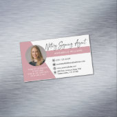 Modern Photo Notary Signing Agent  Magnetisch Visitekaartje (Voorbeeld)