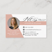 Modern Photo Notary Signing Agent Visitekaartje (Achterkant)