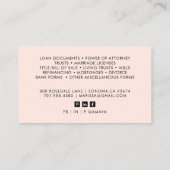 Modern Photo Notary Signing Agent Visitekaartje (Achterkant)