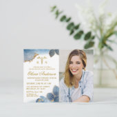 Modern PHOTO Nursing School Afstuderen Briefkaart (Staand voorkant)