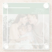 Modern Photo Onderzetter met aangepast bericht (Achterkant)