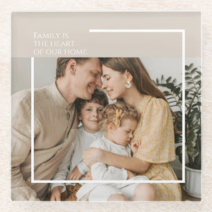 Modern Photo Onderzetter met aangepast bericht