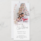 Modern Photo Overlay Script Vrolijk Kerstfeest Feestdagenkaart (Voorkant)