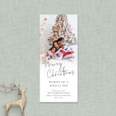 Modern Photo Overlay Script Vrolijk Kerstfeest Feestdagenkaart