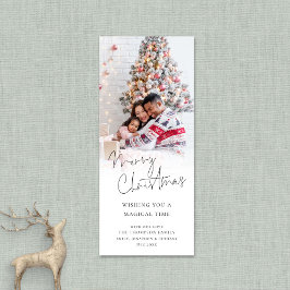 Modern Photo Overlay Script Vrolijk Kerstfeest Feestdagenkaart