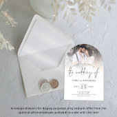 Modern Photo Overlay Wedding Acryl Uitnodigingen