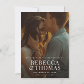 Modern Photo Overlay Wedding Save The Date (Voorkant)