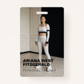 Modern Photo Personal Trainer Fitness Lifestyle Badge (Voorkant)